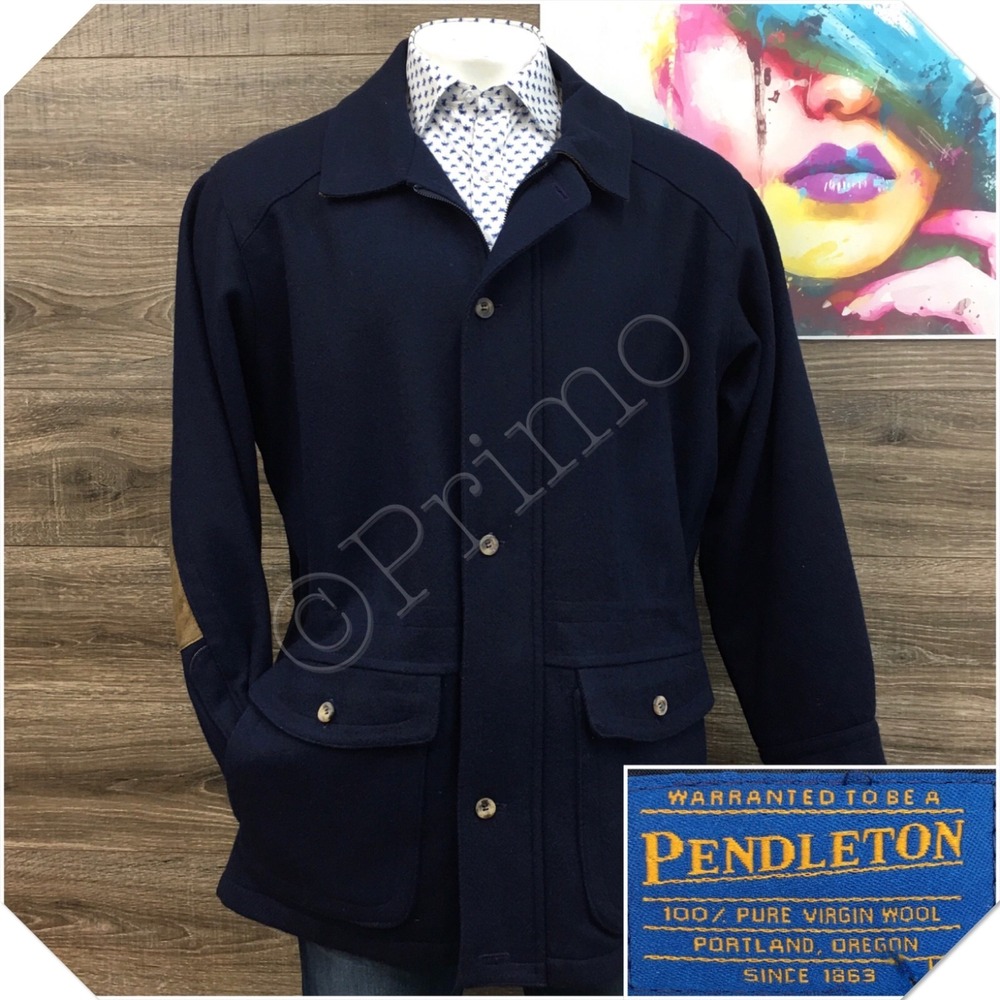 VINTAGE PENDLETON Mens Coat Sport Casual Jacket Size XL Wool‎ Suit Cinch Waist